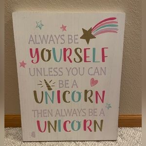 Unicorn Room Decoration Sign